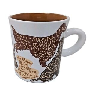 Unemployed‎ Philosophers Guild Literary Dog Mug